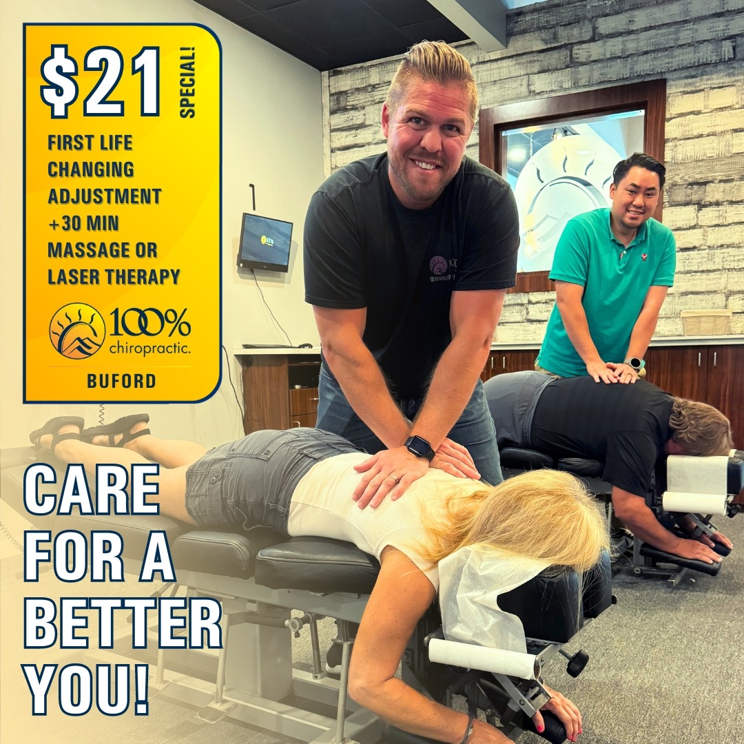 First Adjustment + 30 Minute Massage!