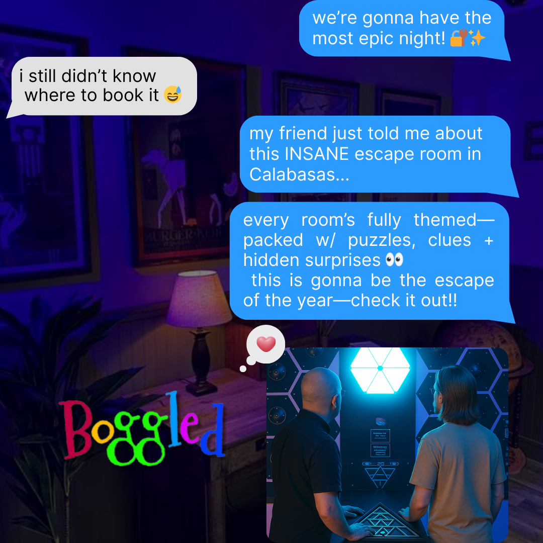 Boggled Escape Rooms Event Venue ad creative