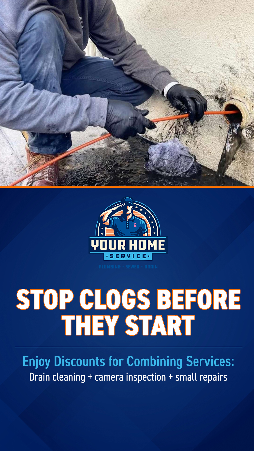 Your Home Service Plumber ad creative