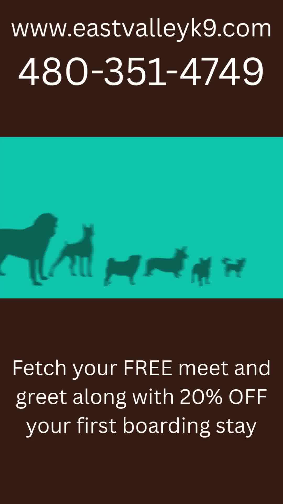 East Valley K-9 Services Pet Boarding ad creative