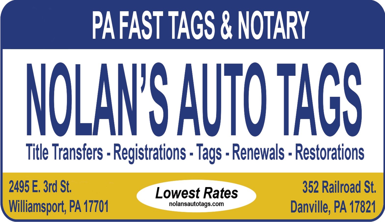 Nolan's Auto Tags