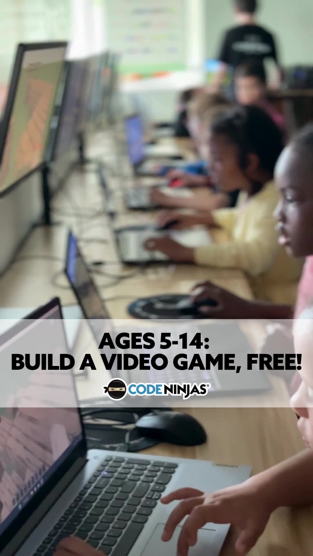 Ages 5-14: Code + Create a Video Game!