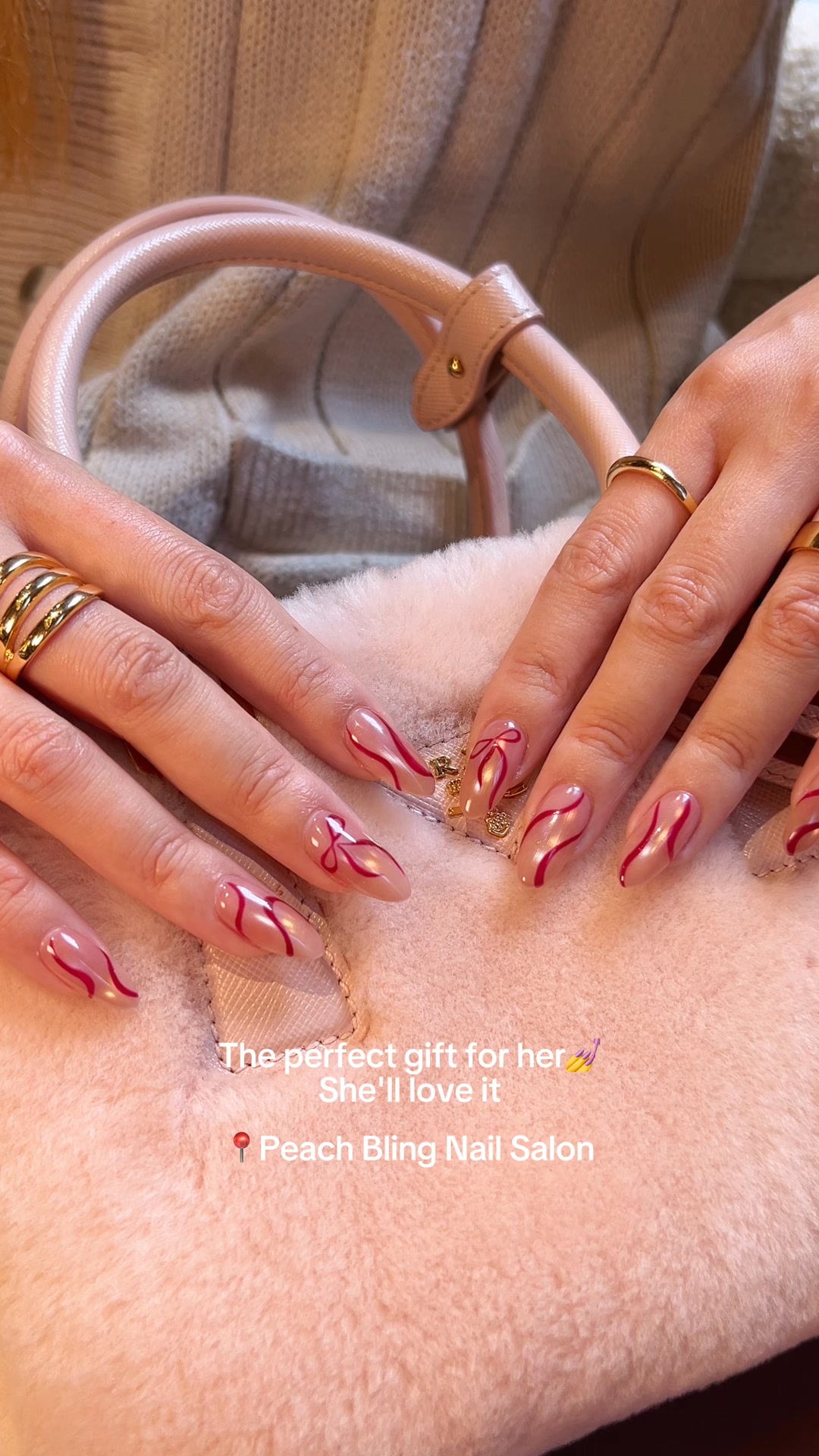 peach.bling.nyc Nail Salon ad creative