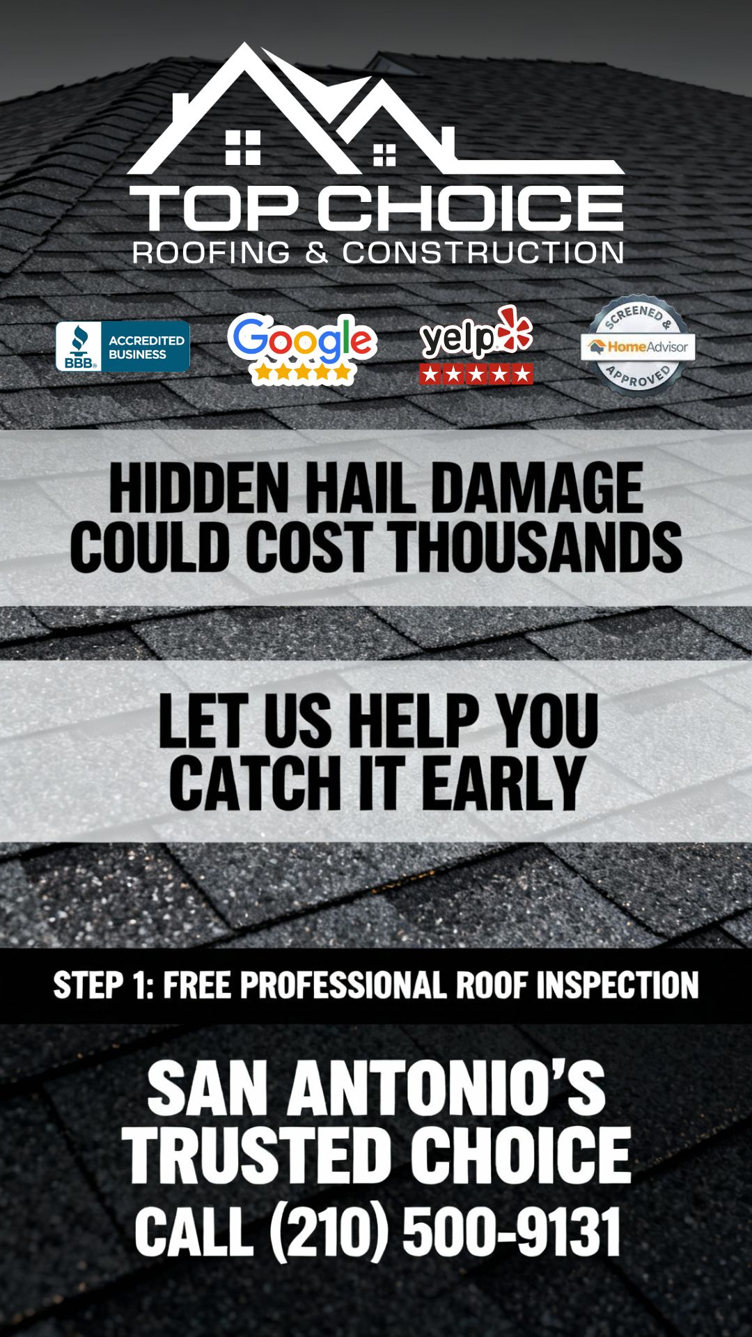 Top Choice Roofing & Construction Roofing ad creative