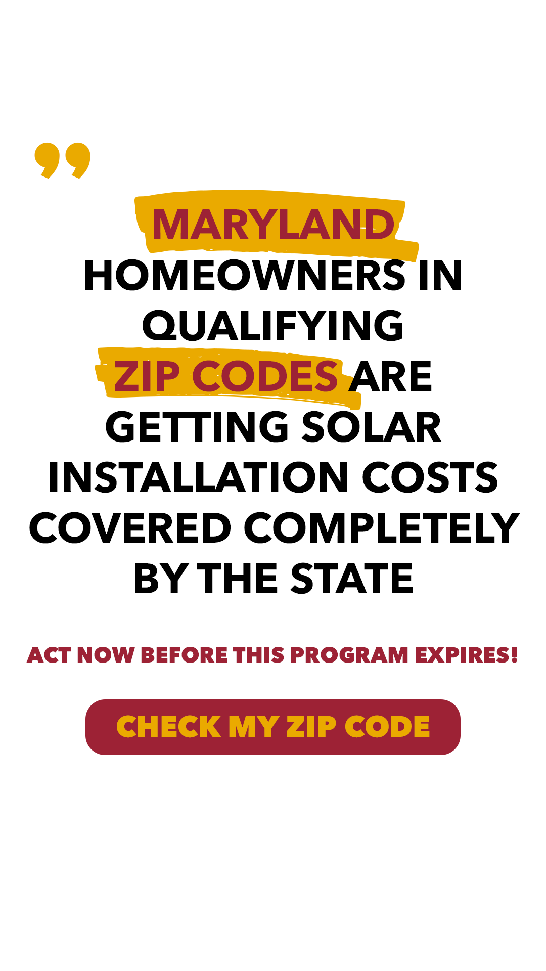 MARYLAND: Click to see if you qualify