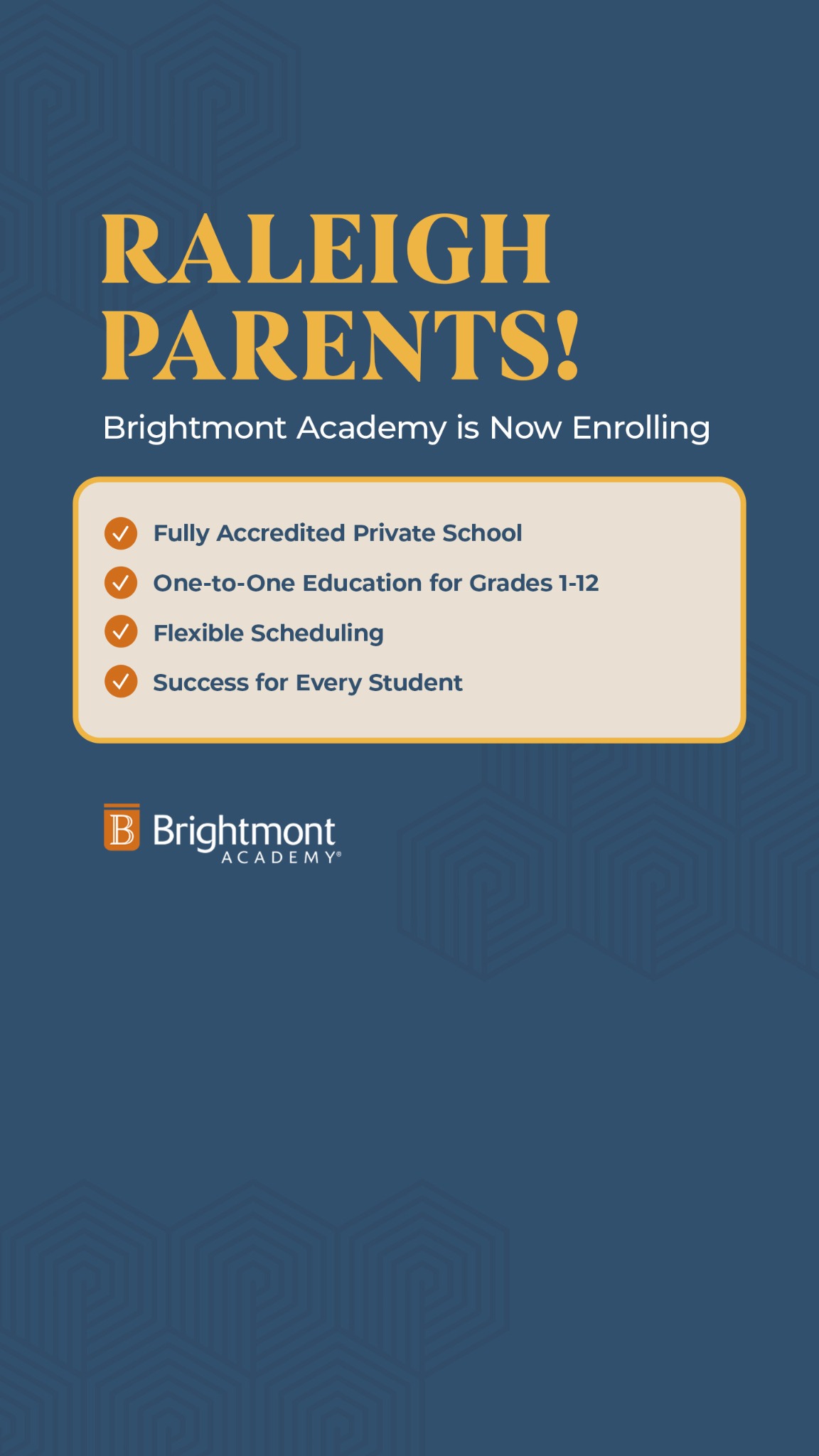 Brightmont Academy Private School ad creative