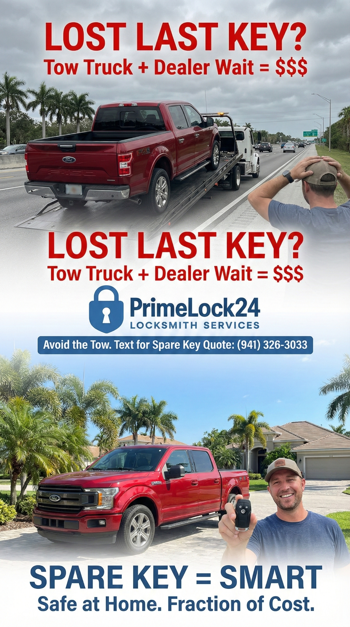 Only 1 car key? Get a spare.