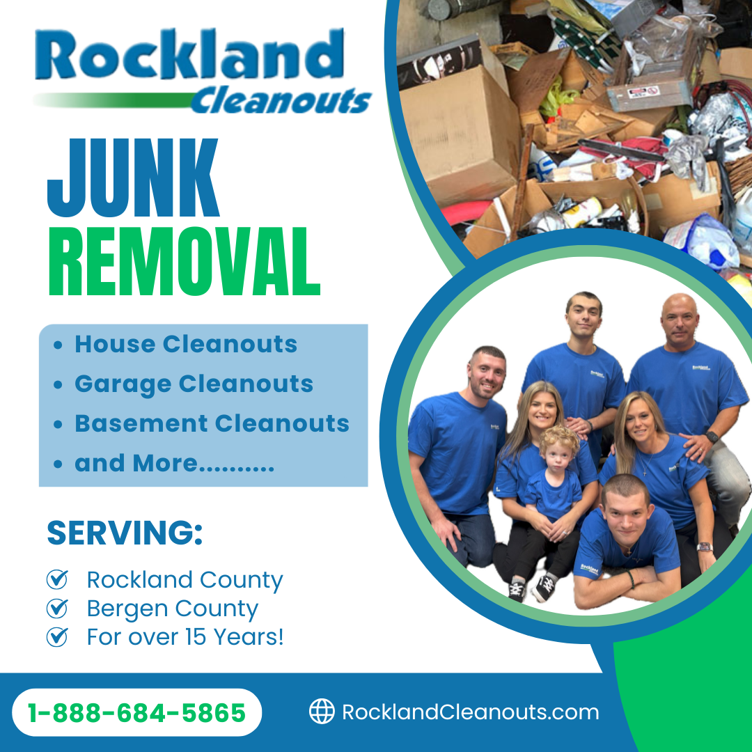 Rockland and Bergen Cleanouts Junk Removal ad creative