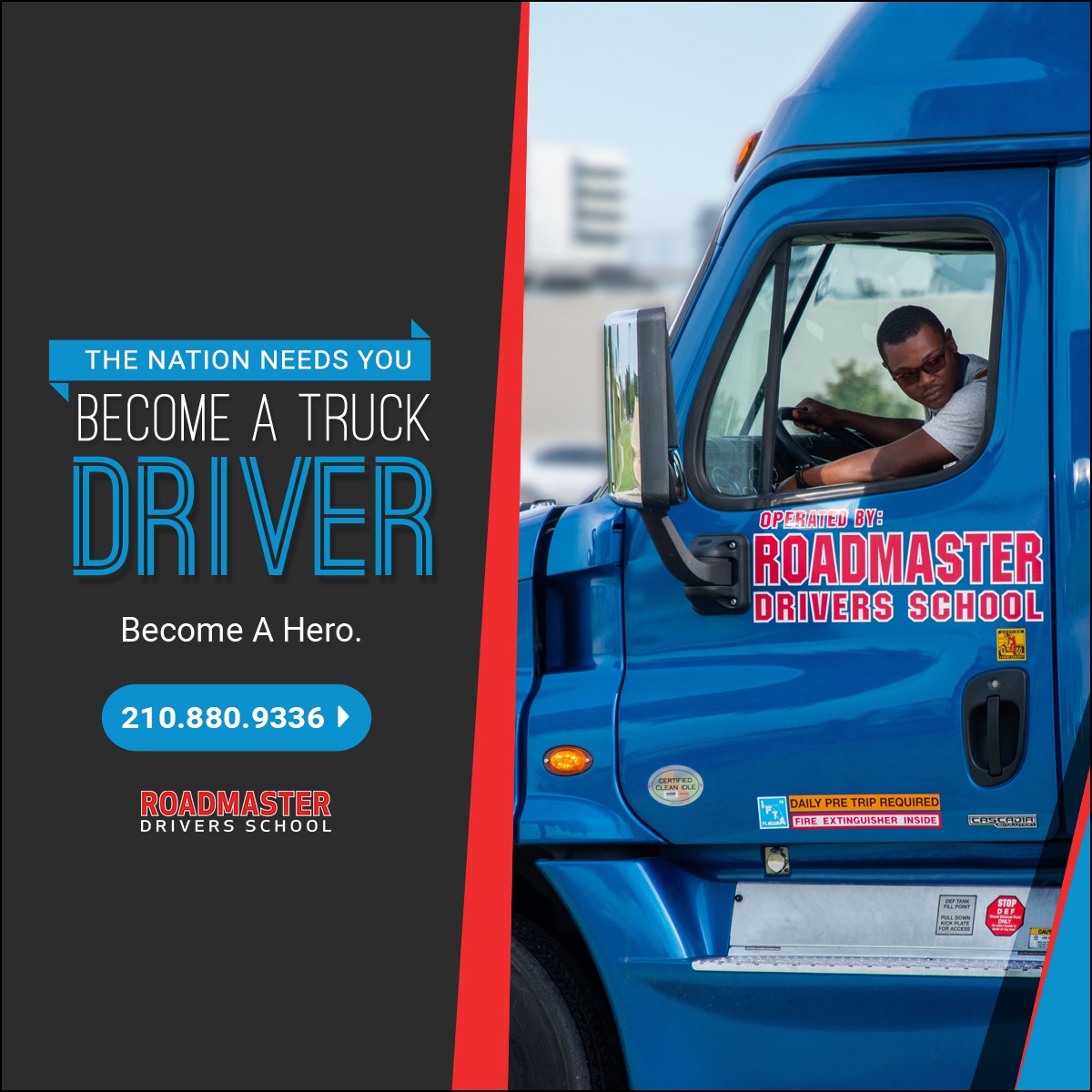 Roadmaster Training Driving School ad creative