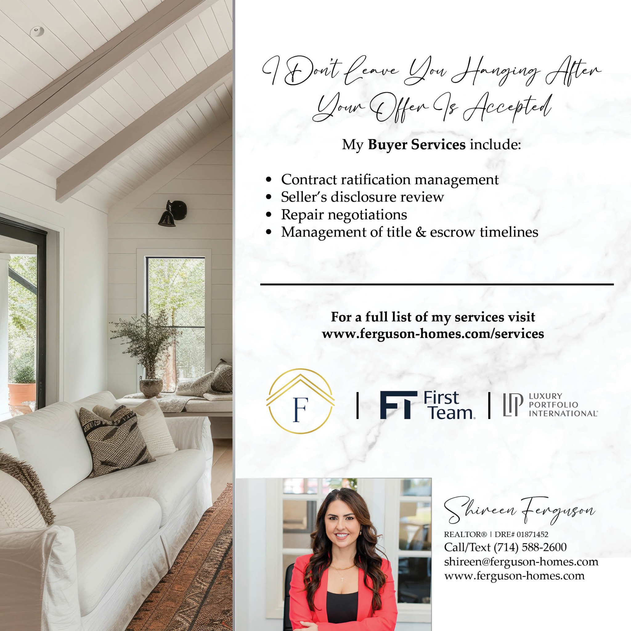 Message or Call (714) 588-2600