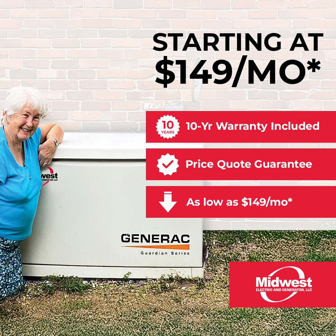 Whole Home Generators: Starting at $149/mo*