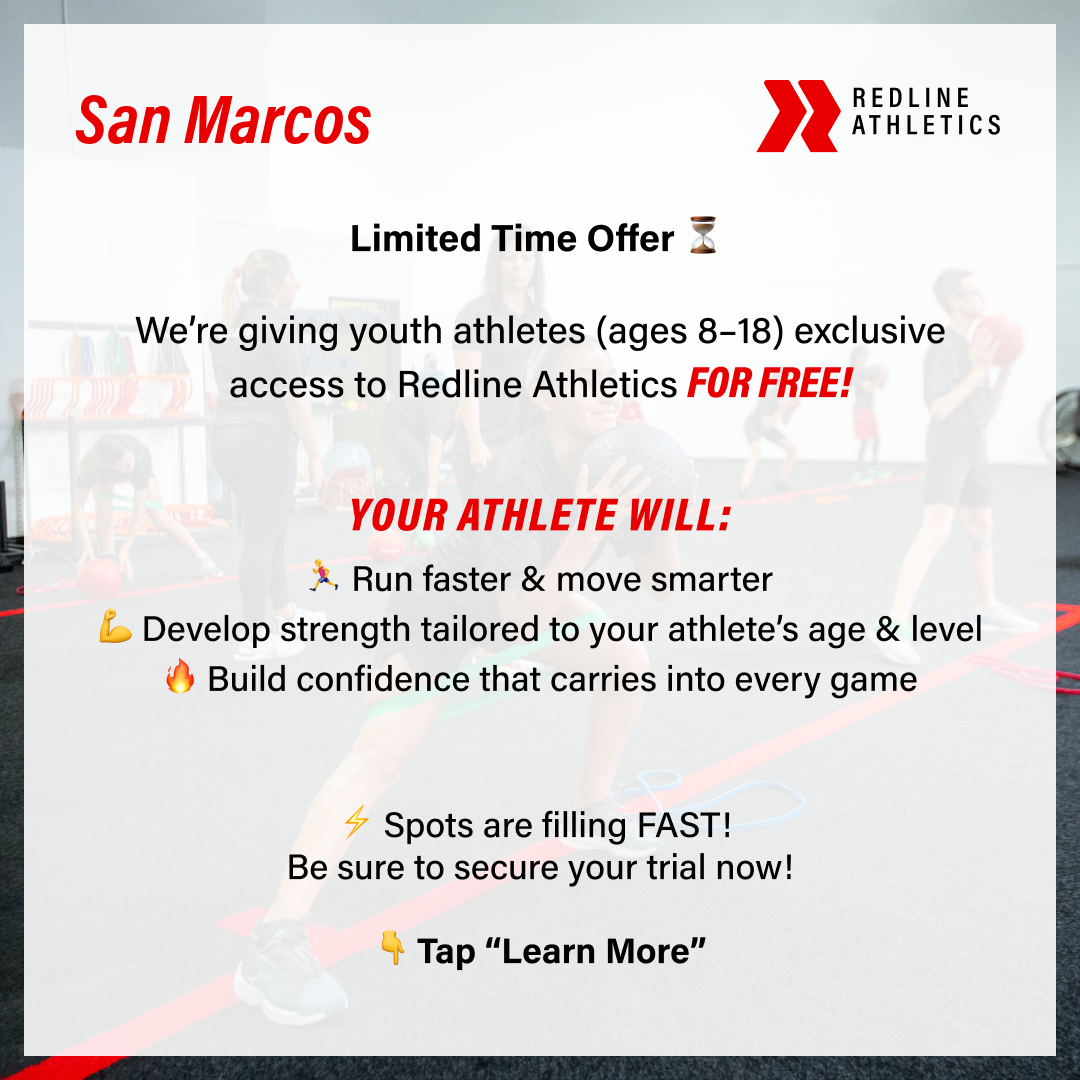Redline Athletics San Marcos Sports Lessons ad creative