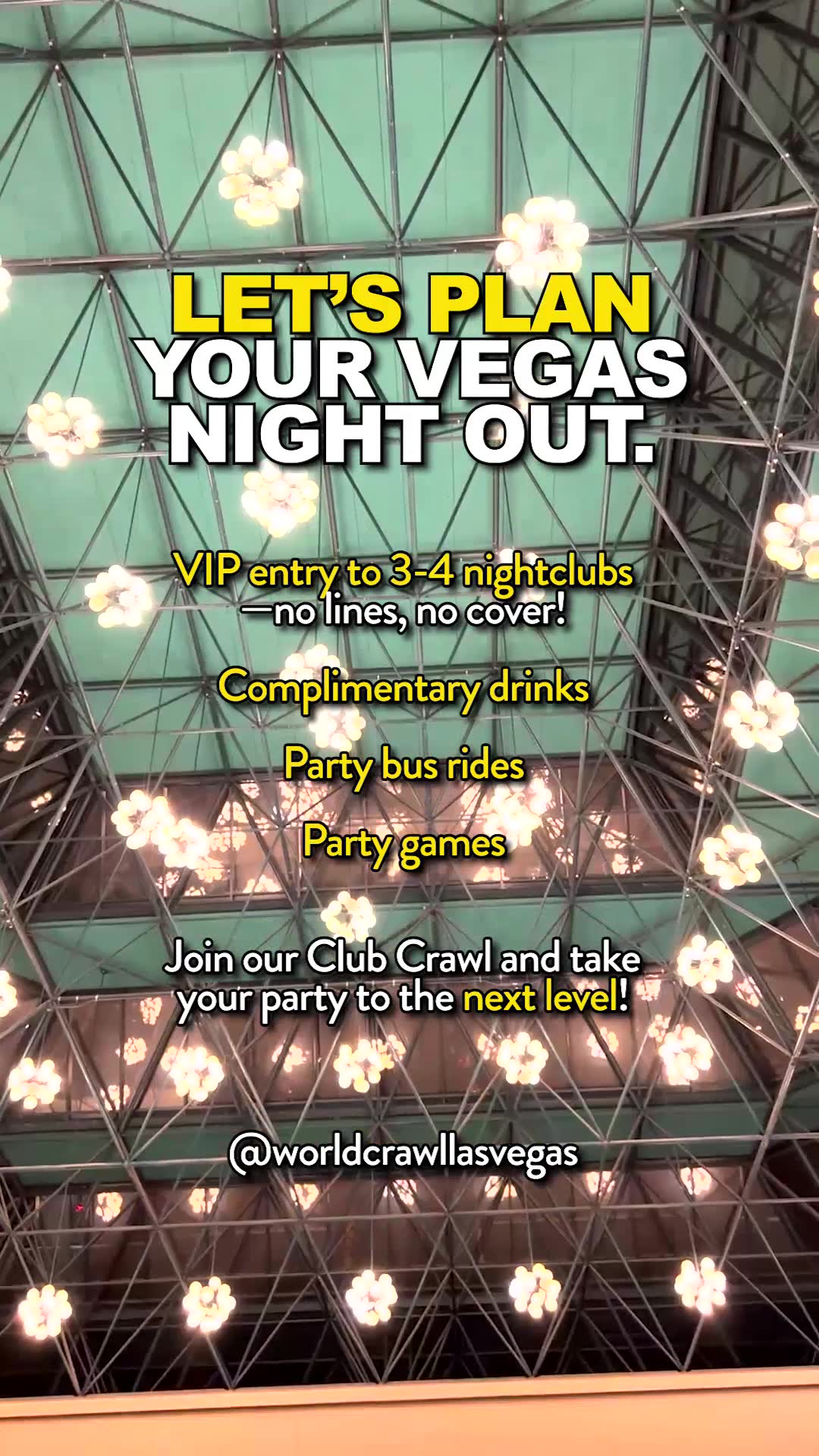 World Crawl Las Vegas Event Venue ad creative