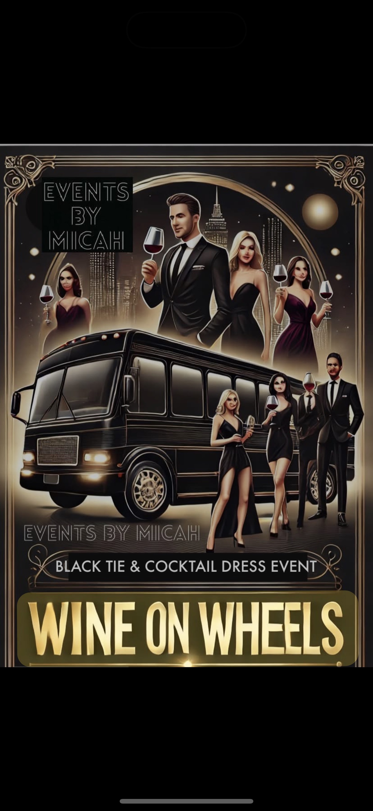 Events & Entertainment by Micah LLC Limo Service ad creative