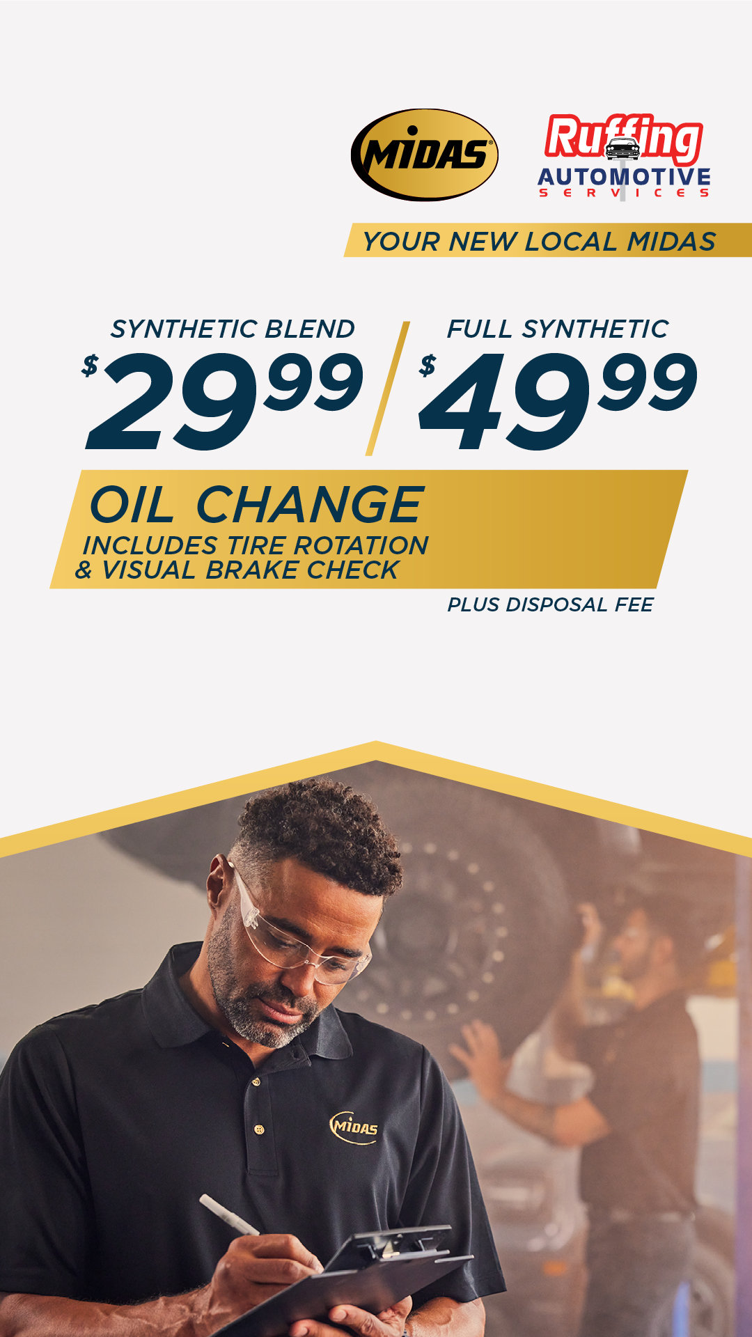 Midas Auto Repair ad creative