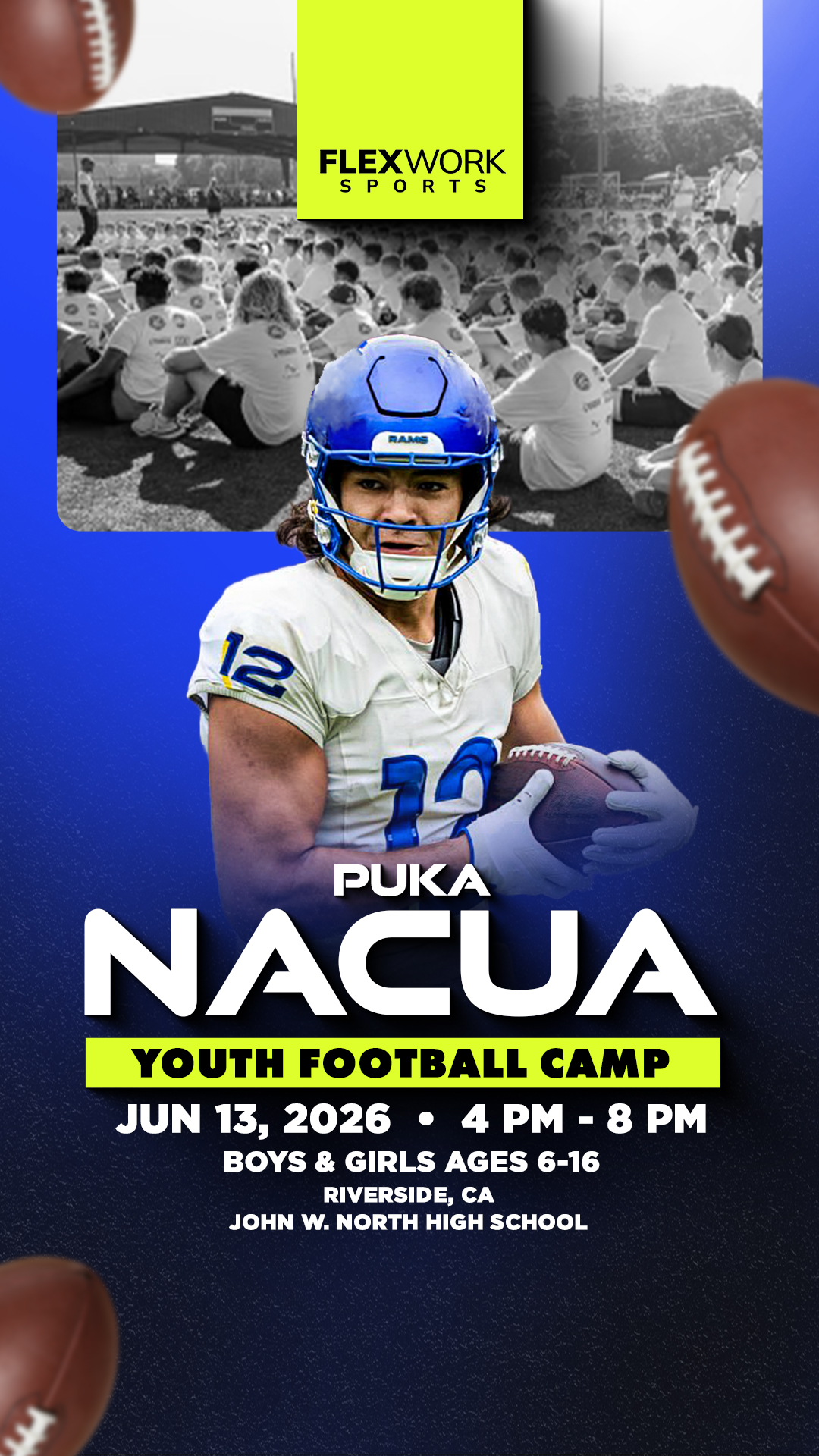 FlexWork Sports Management Sports Lessons ad creative