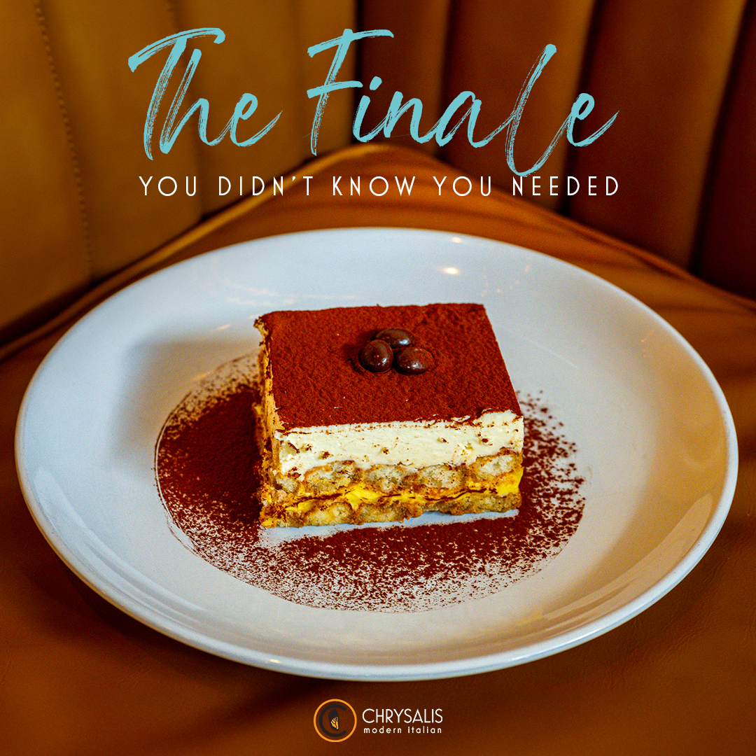 Chrysalis Modern Italian Restaurant ad creative