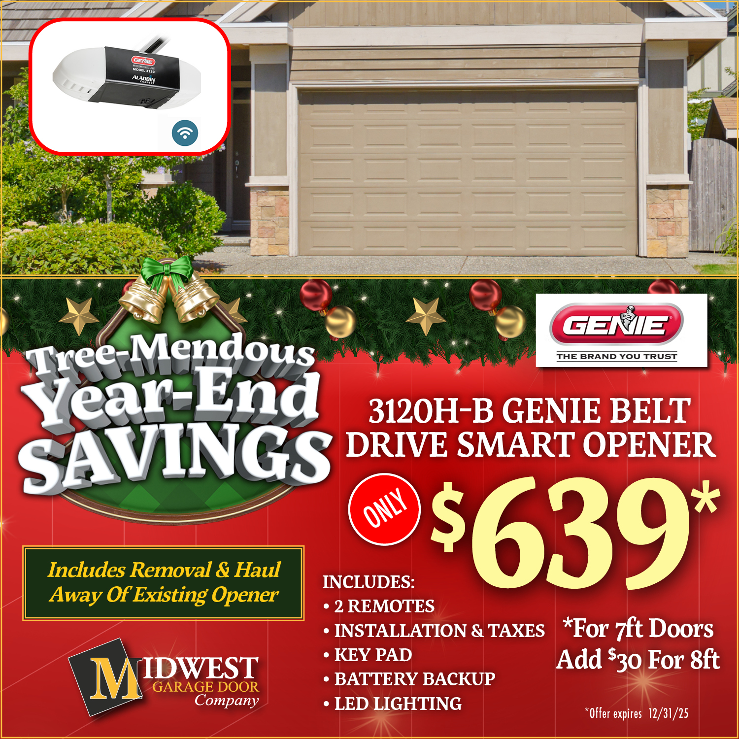 Midwest Garage Door Company Garage Door ad creative