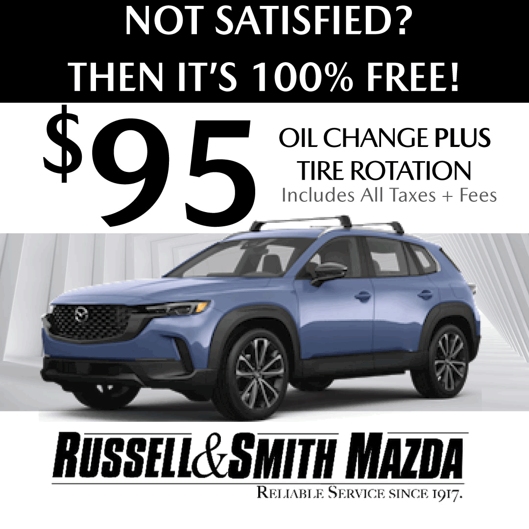 Russell & Smith Mazda Auto Dealer ad creative