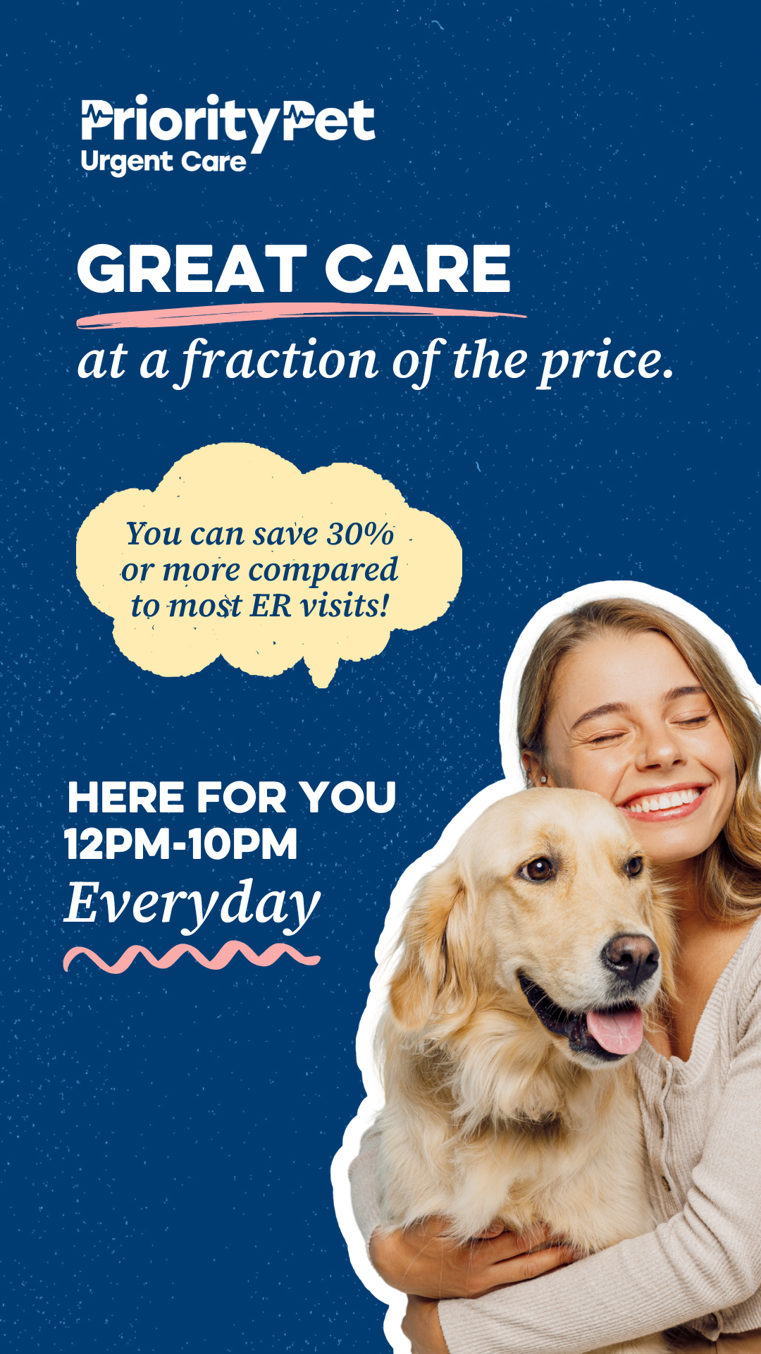 Urgent Pet Needs? We’re Open!​