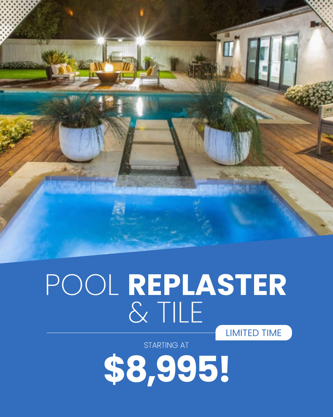 Out Of The Blue Pools Pool Service ad creative