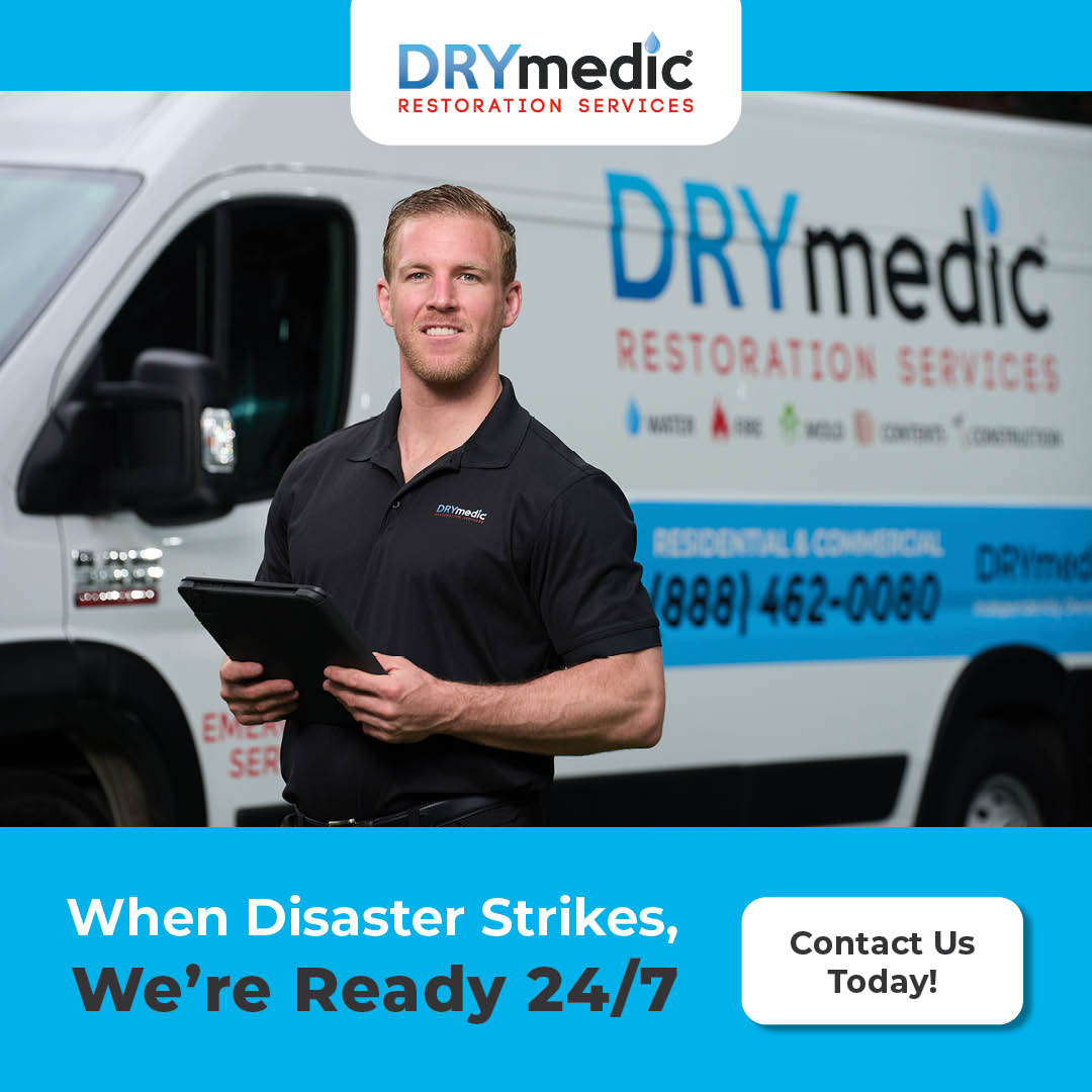 DRYmedic Restoration Services Water Damage Restoration ad creative