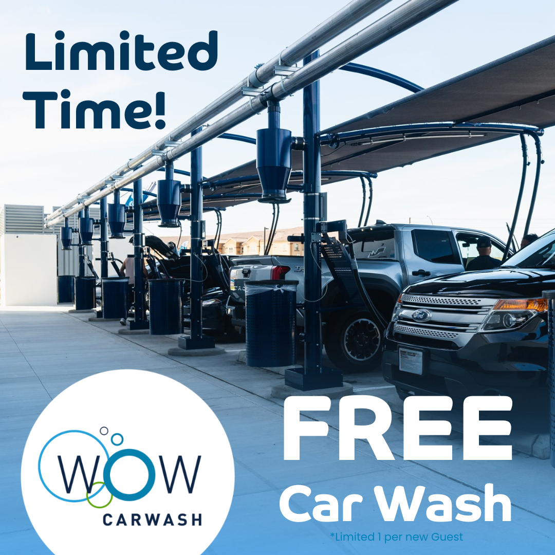 FREE CAR WASH - WOW Carwash