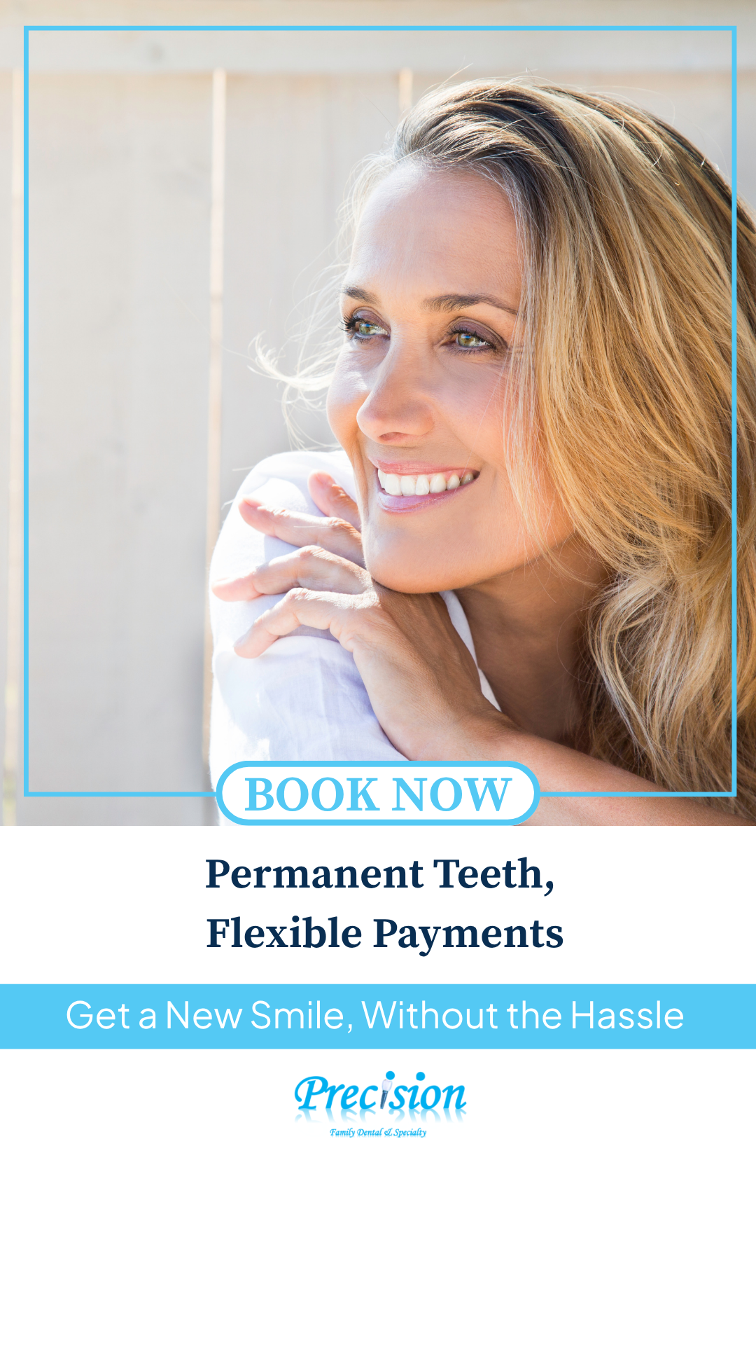 Precision Family Dental & Specialty Implant Dentist ad creative