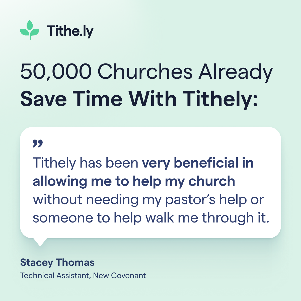 Tithe.ly Software Dev Services ad creative
