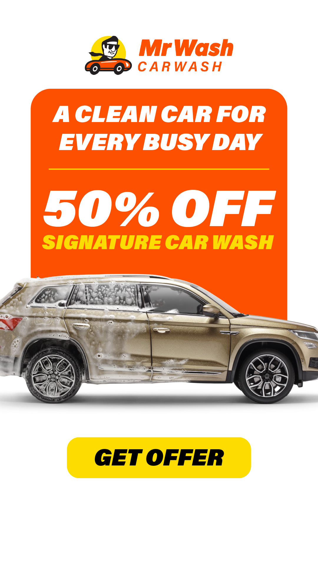 50% Off A Signature Wash!