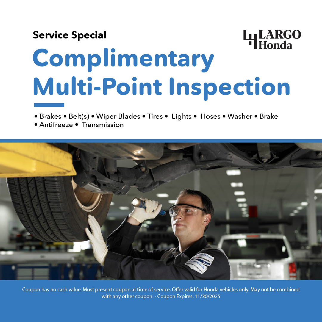 Largo Honda Official Auto Repair ad creative