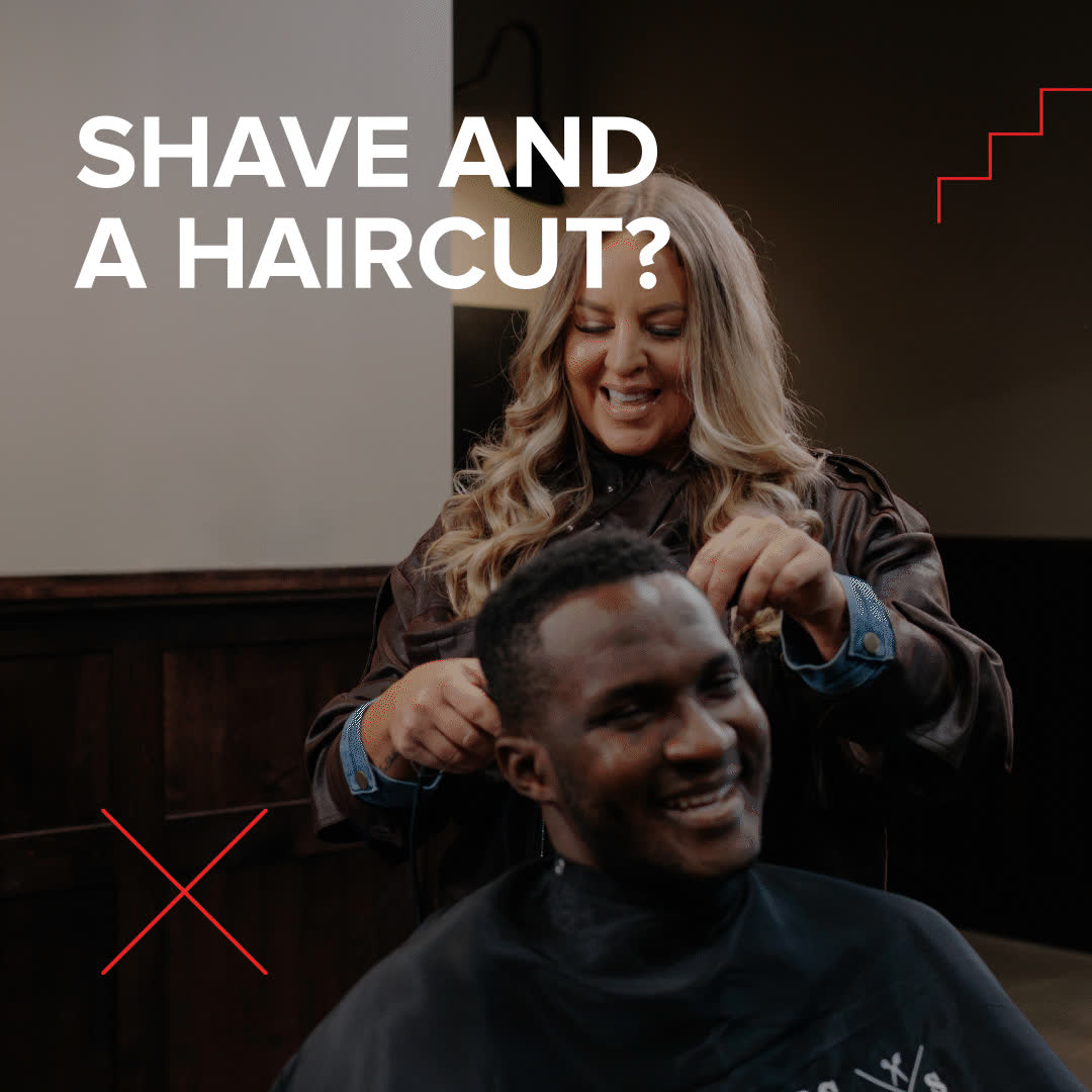 Scissors & Scotch Barber Shop ad creative