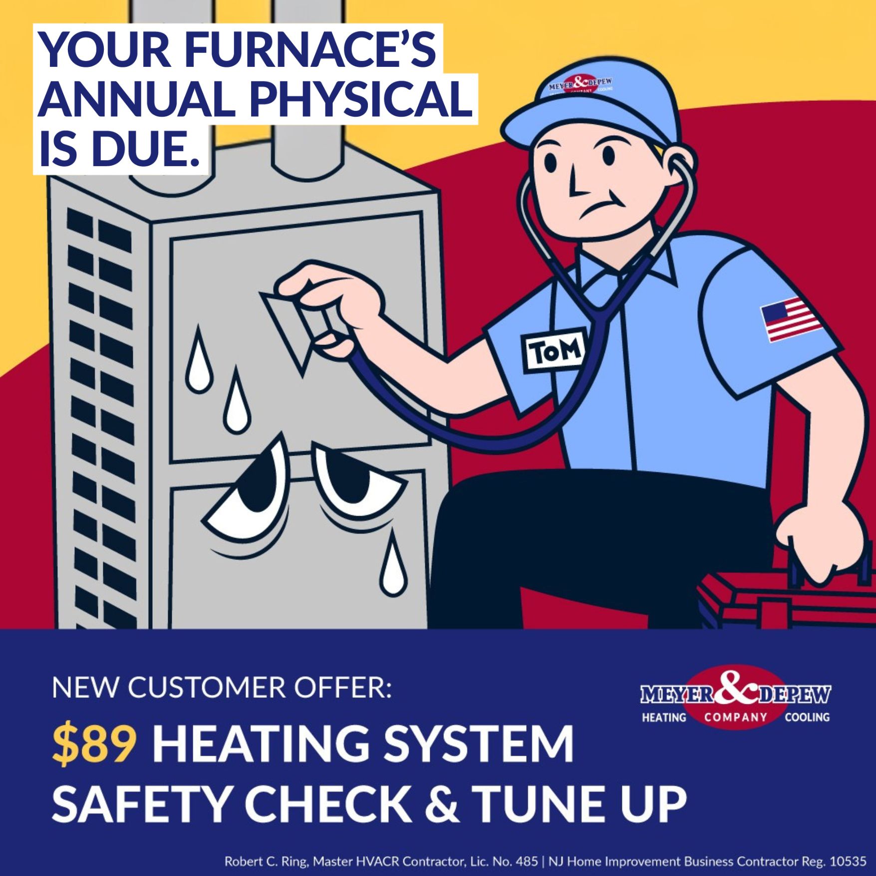 New Jersey 101.5 HVAC ad creative