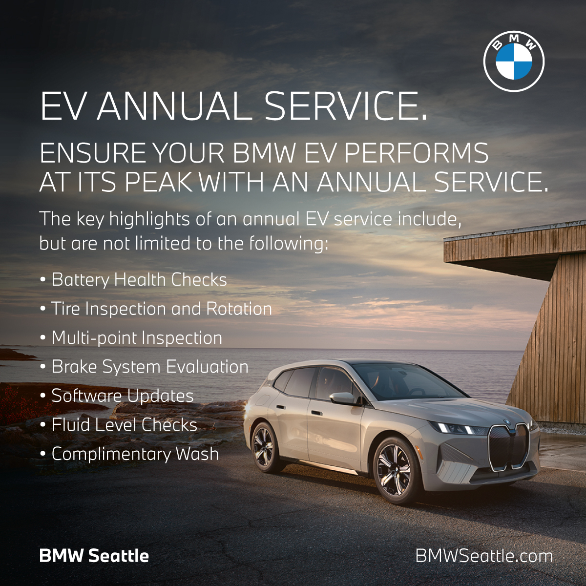 BMW Seattle Auto Dealer ad creative