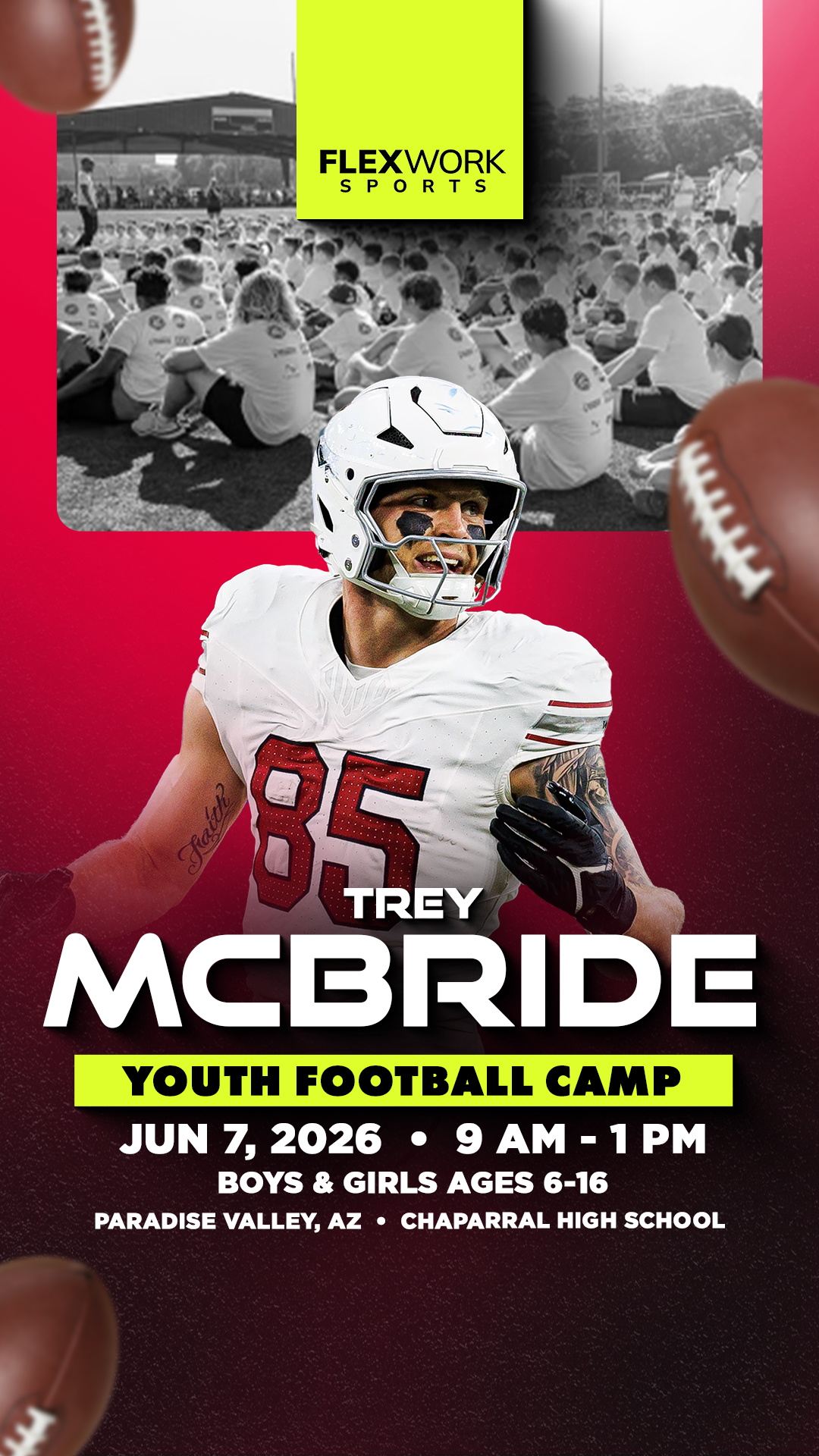 FlexWork Sports Management Sports Lessons ad creative