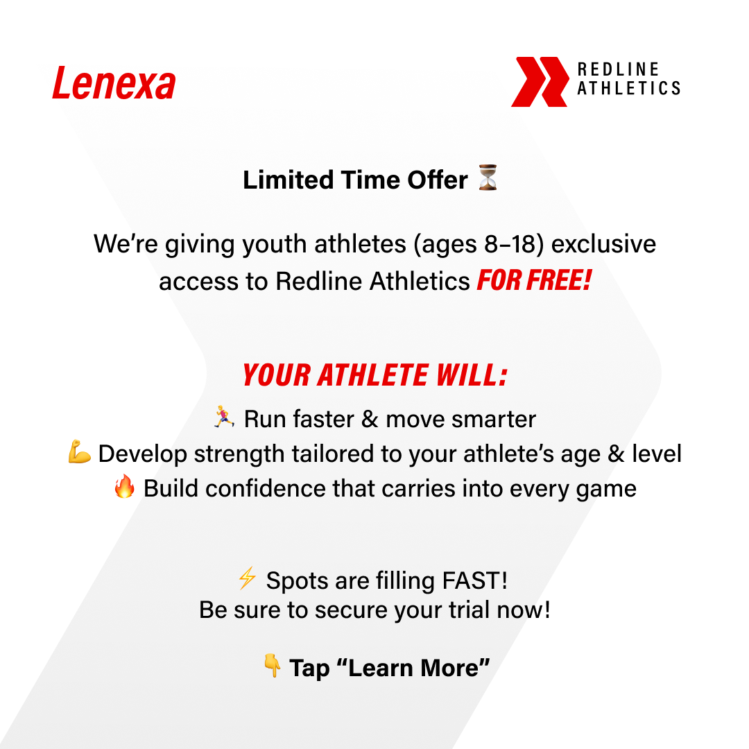 Redline Athletics Lenexa Sports Lessons ad creative