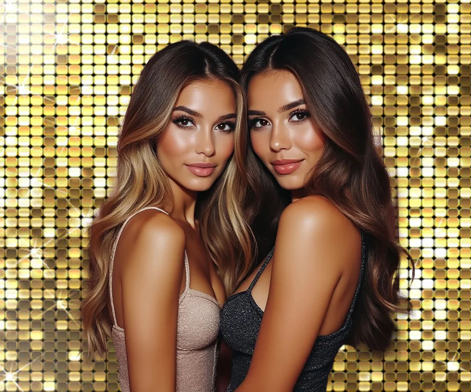 Chicago B&W Glam Photobooth Photo Booth ad creative