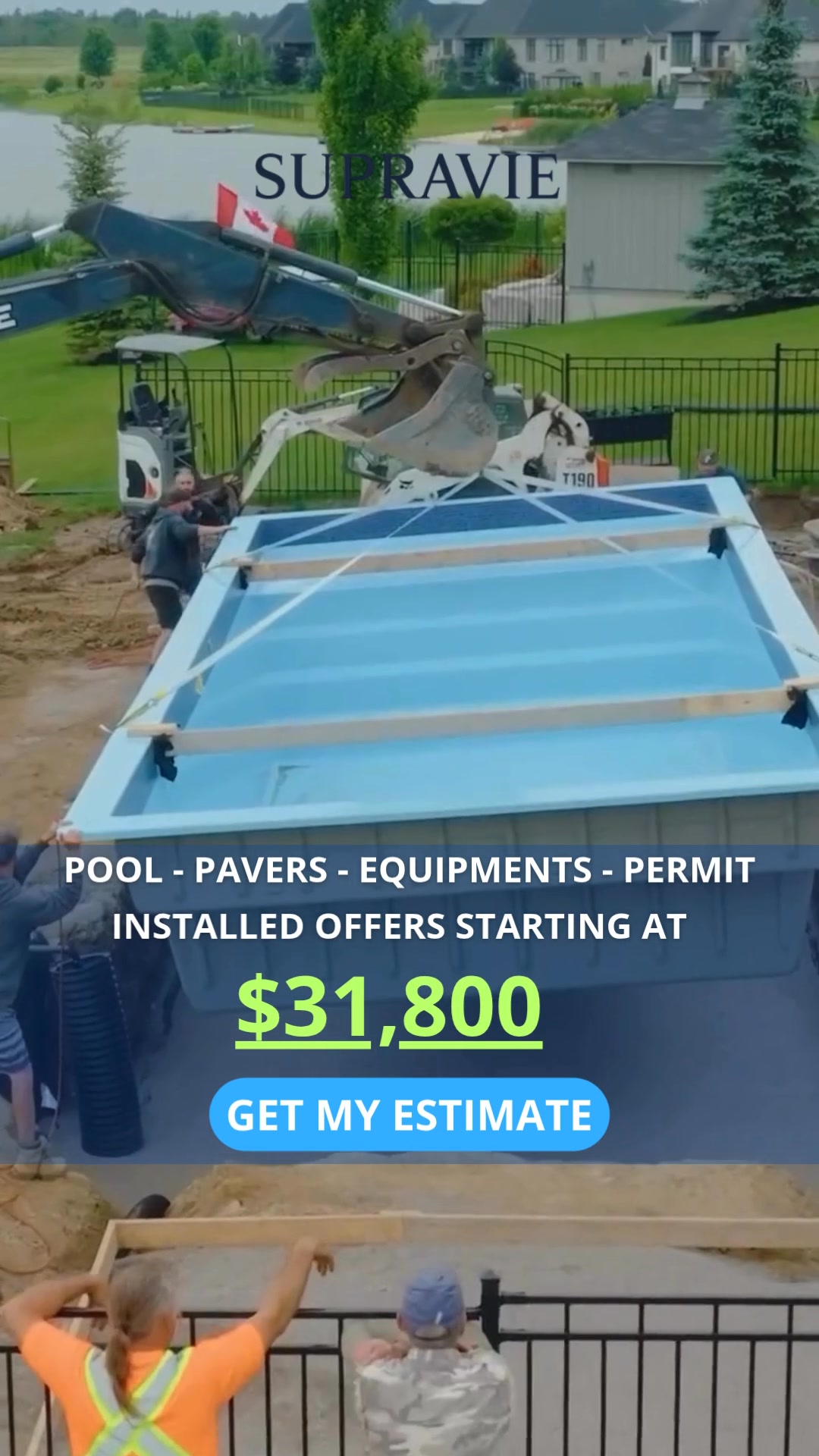Supravie Pools Pool Service ad creative