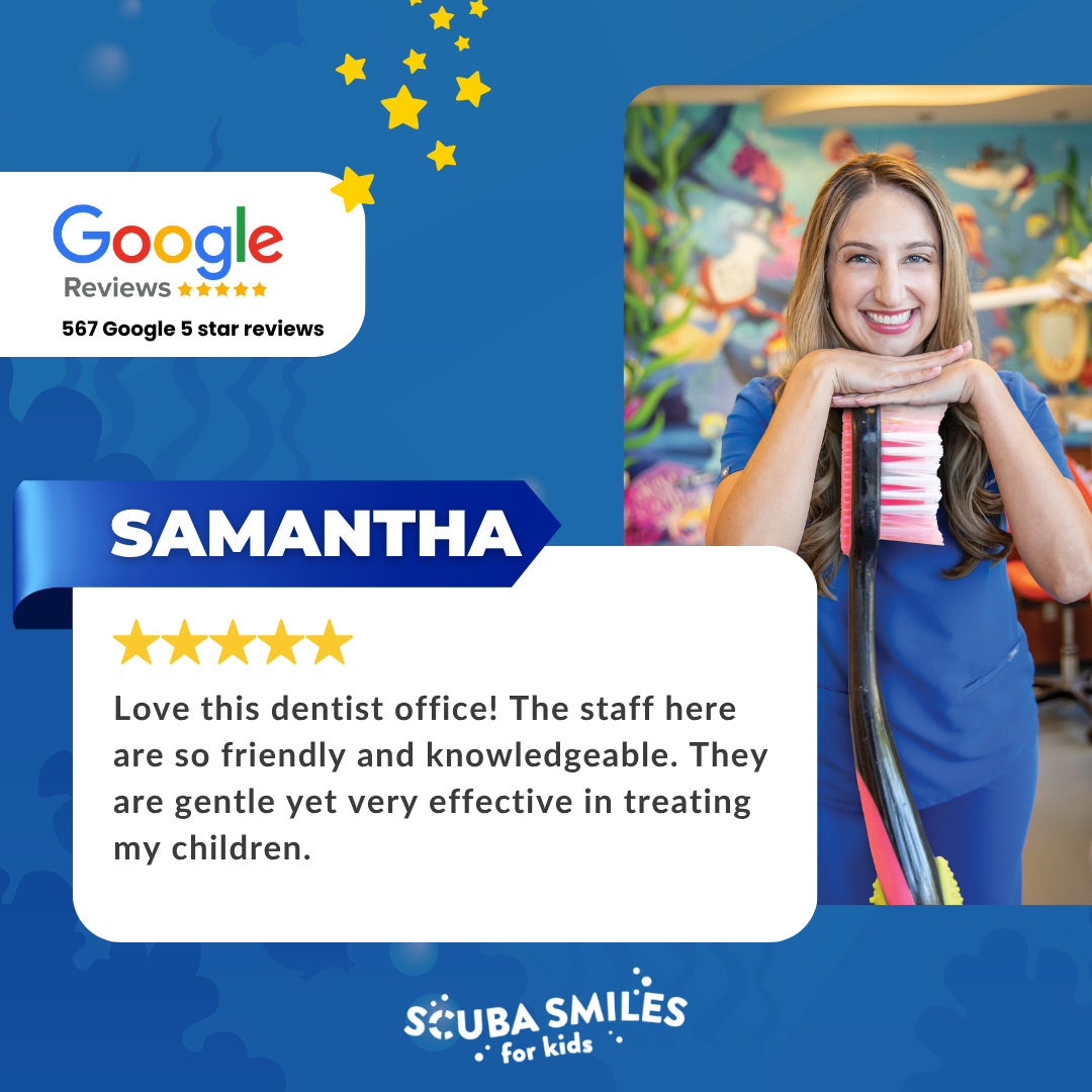 Scuba Smiles for Kids Pediatric Dentist ad creative