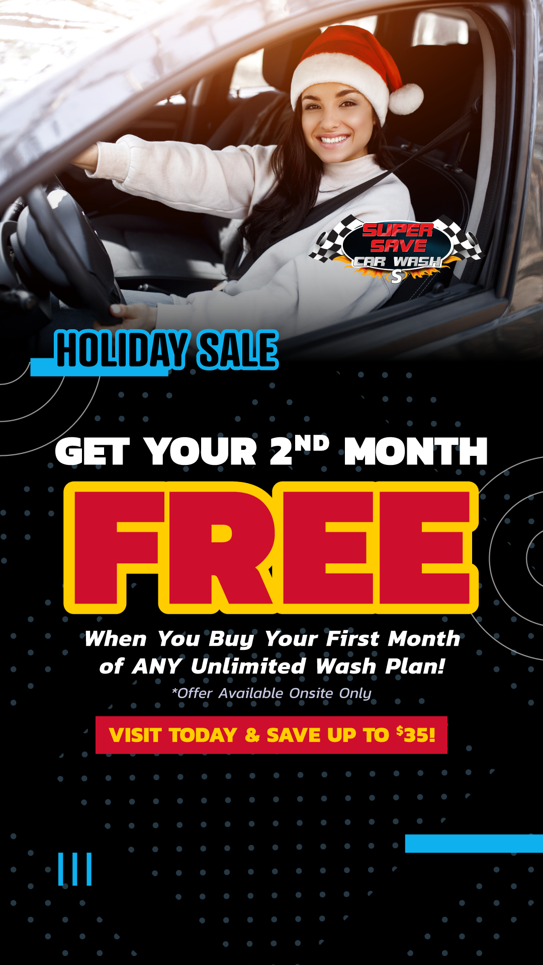 Supersave Fuel Car Wash ad creative