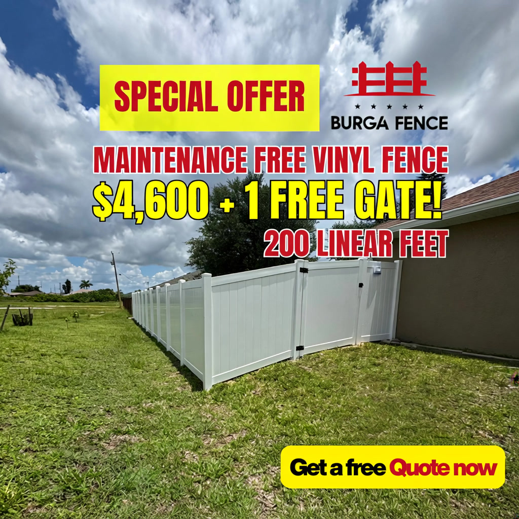 BURGA FENCE LLC Fencing ad creative