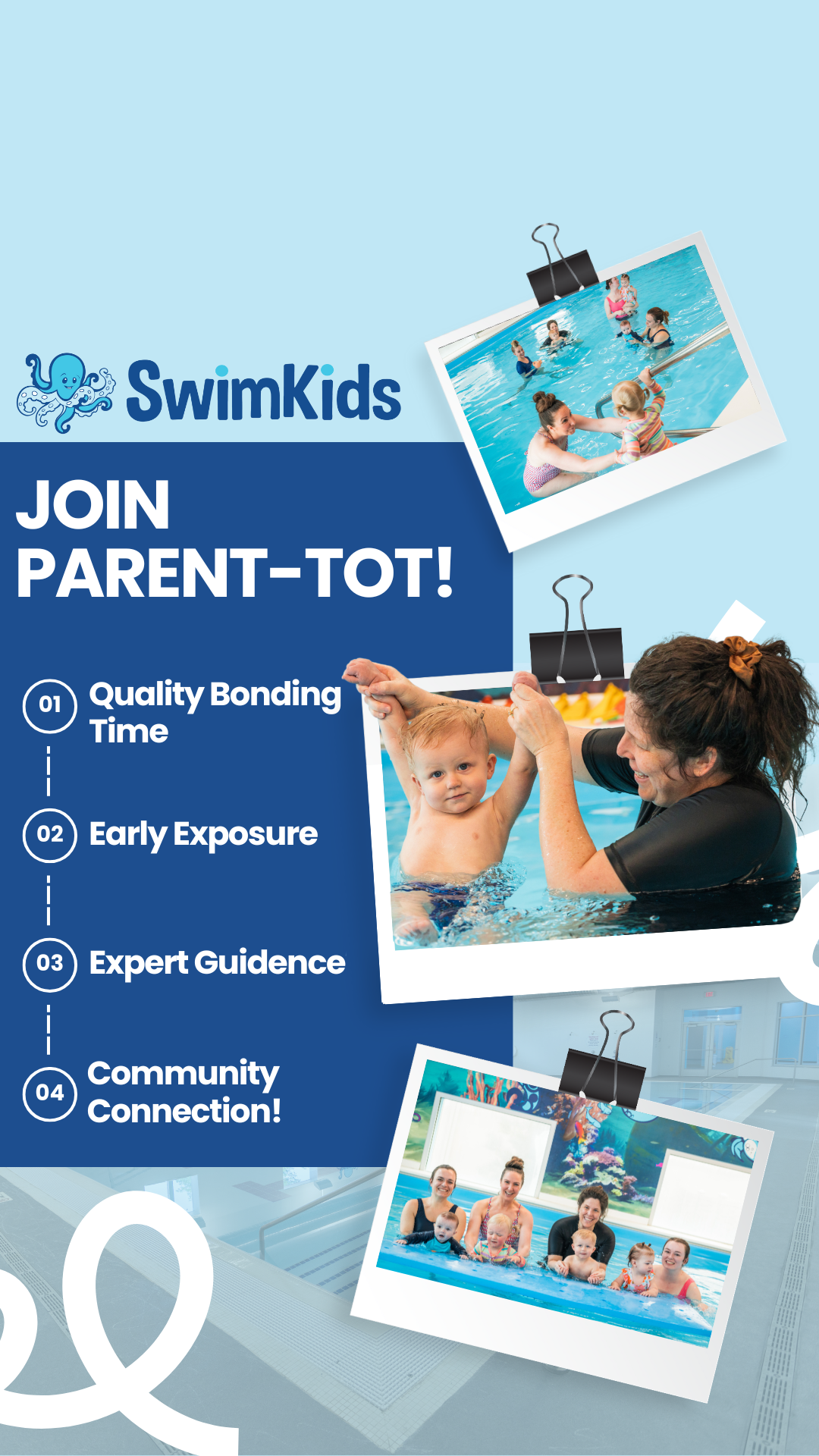 SwimKids Gym ad creative