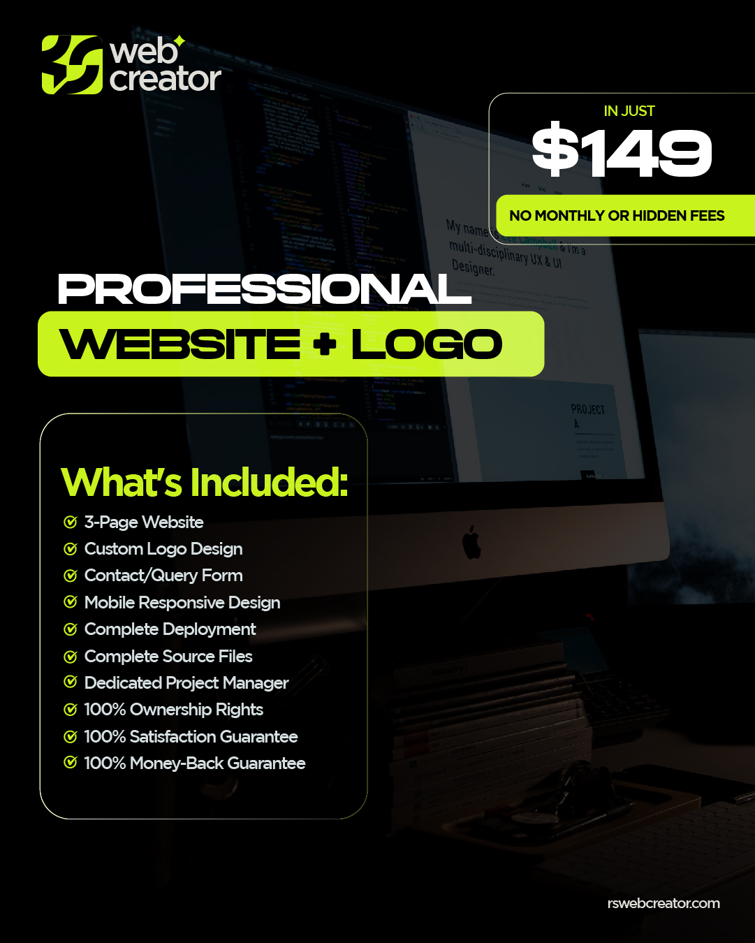 RS Web Creator LLC Software Dev Services ad creative
