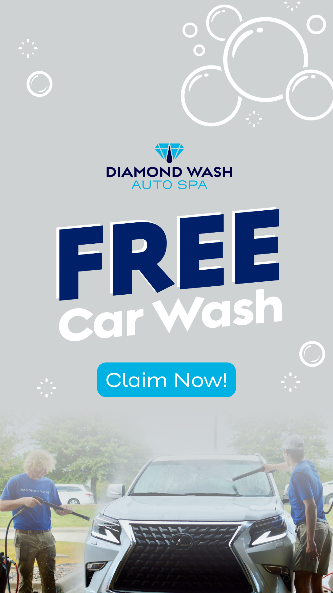 Diamond Wash Car Wash ad creative