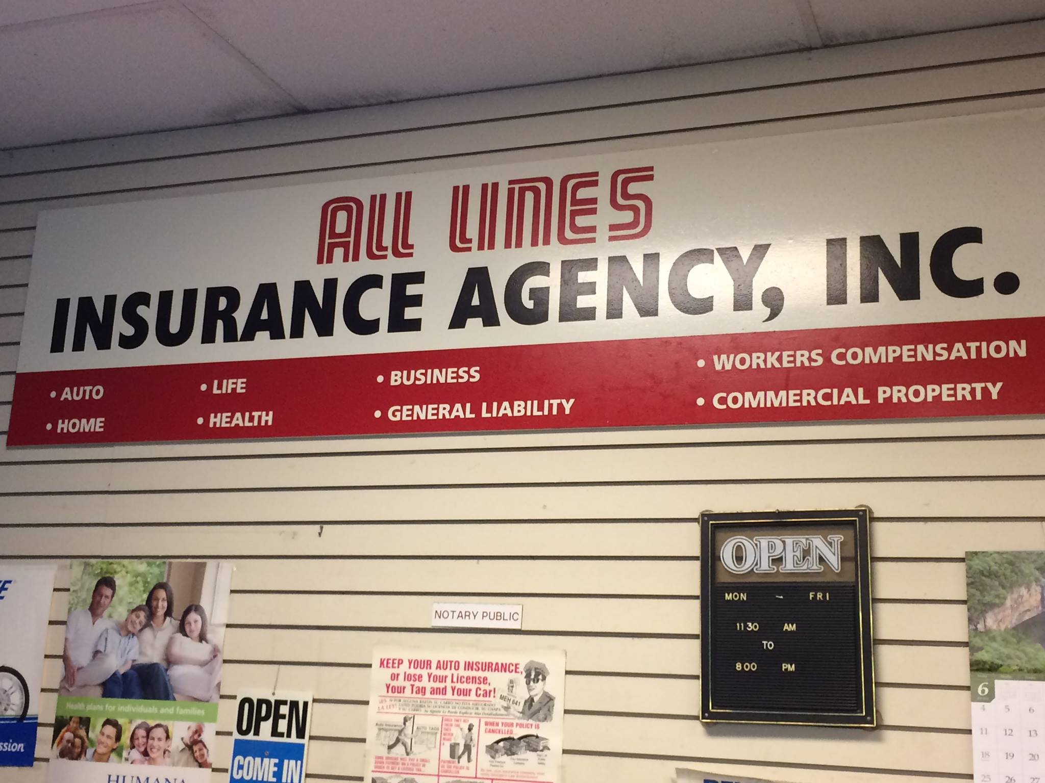 All Lines Insurance Agency, Inc. Insurance Agent ad creative