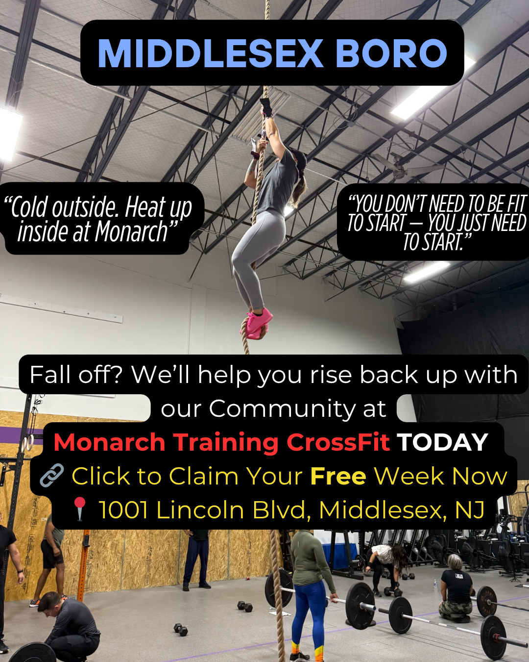Monarch Training CrossFit ad creative