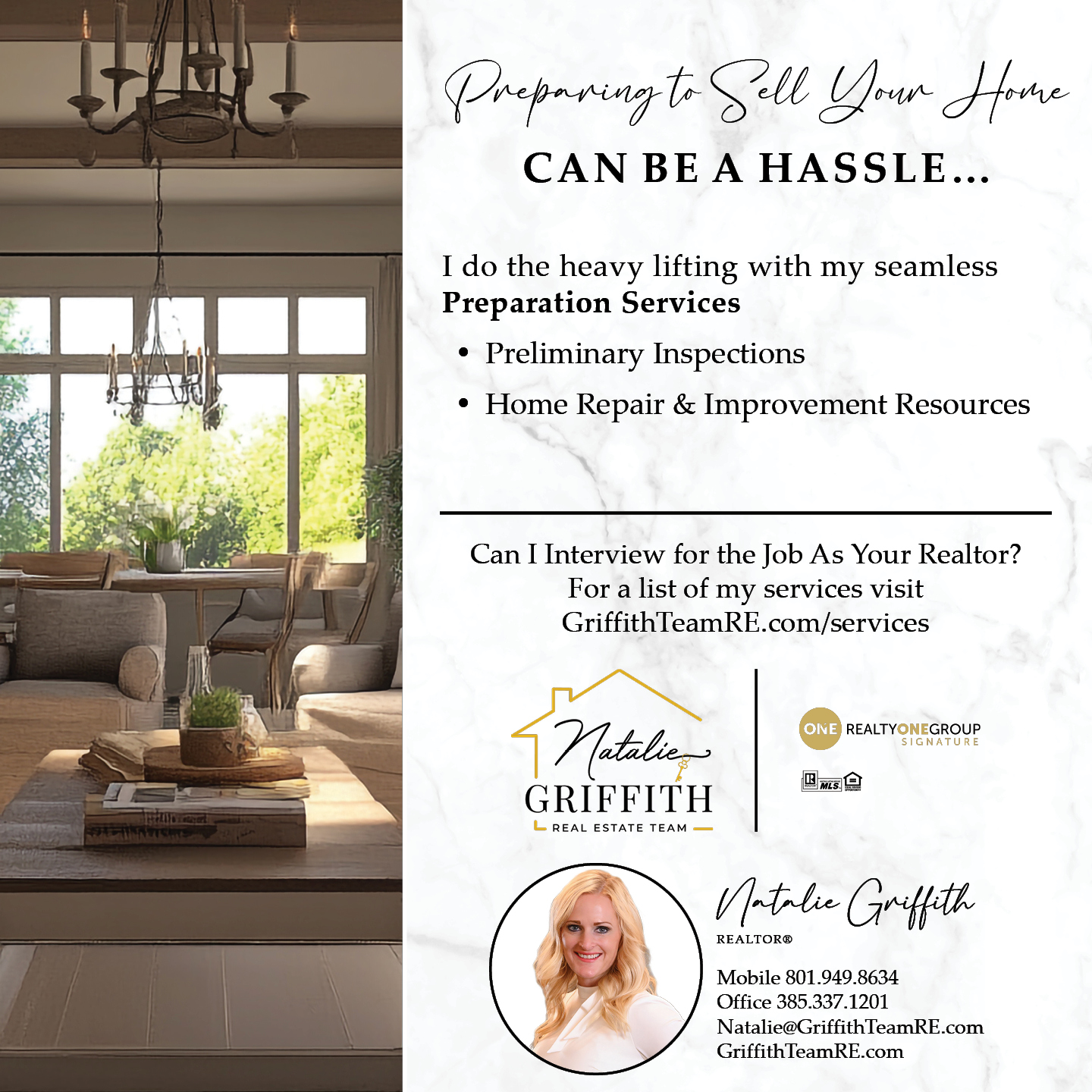 Message or Call (801) 949-8634 | (385) 337-1201