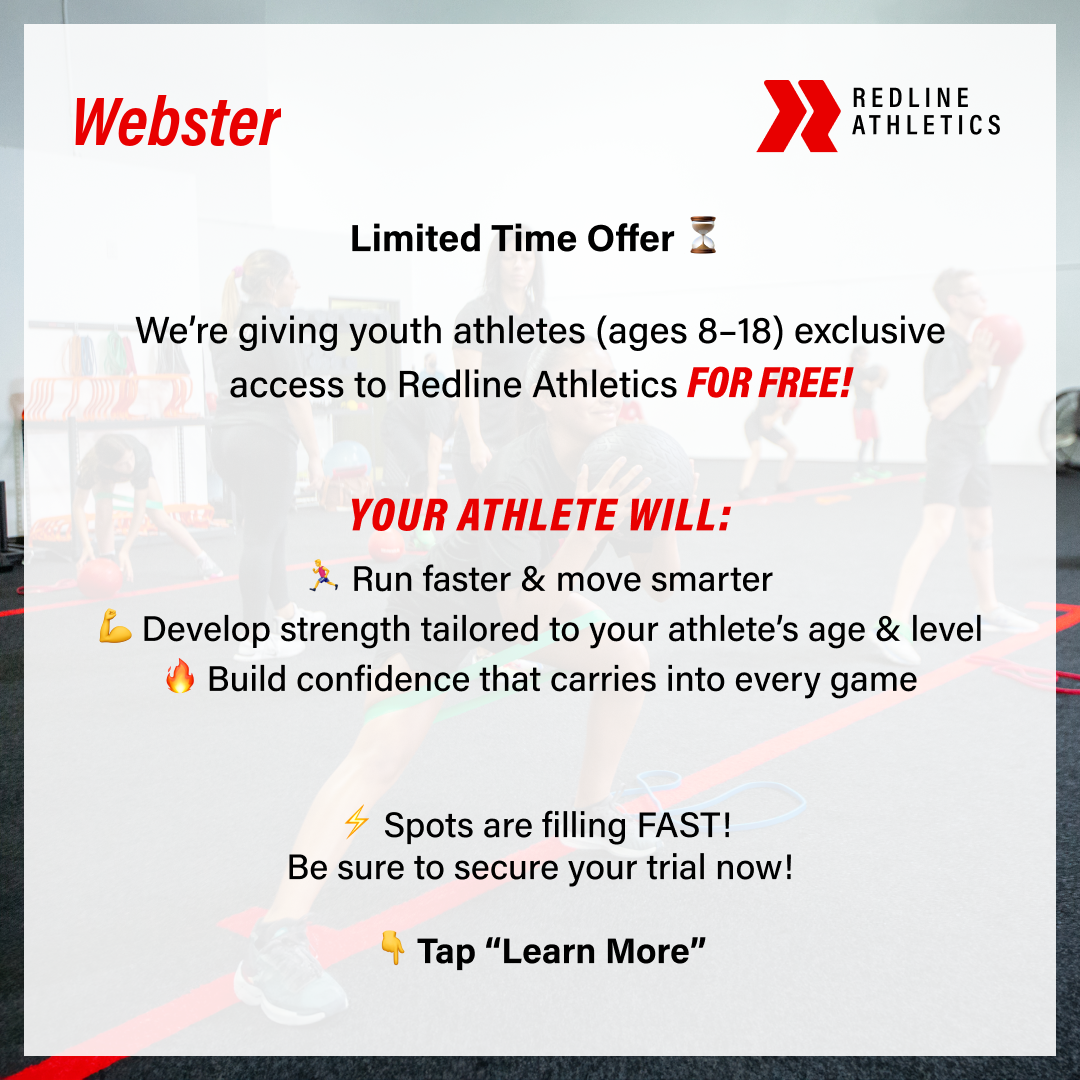 Redline Athletics - Webster Sports Lessons ad creative