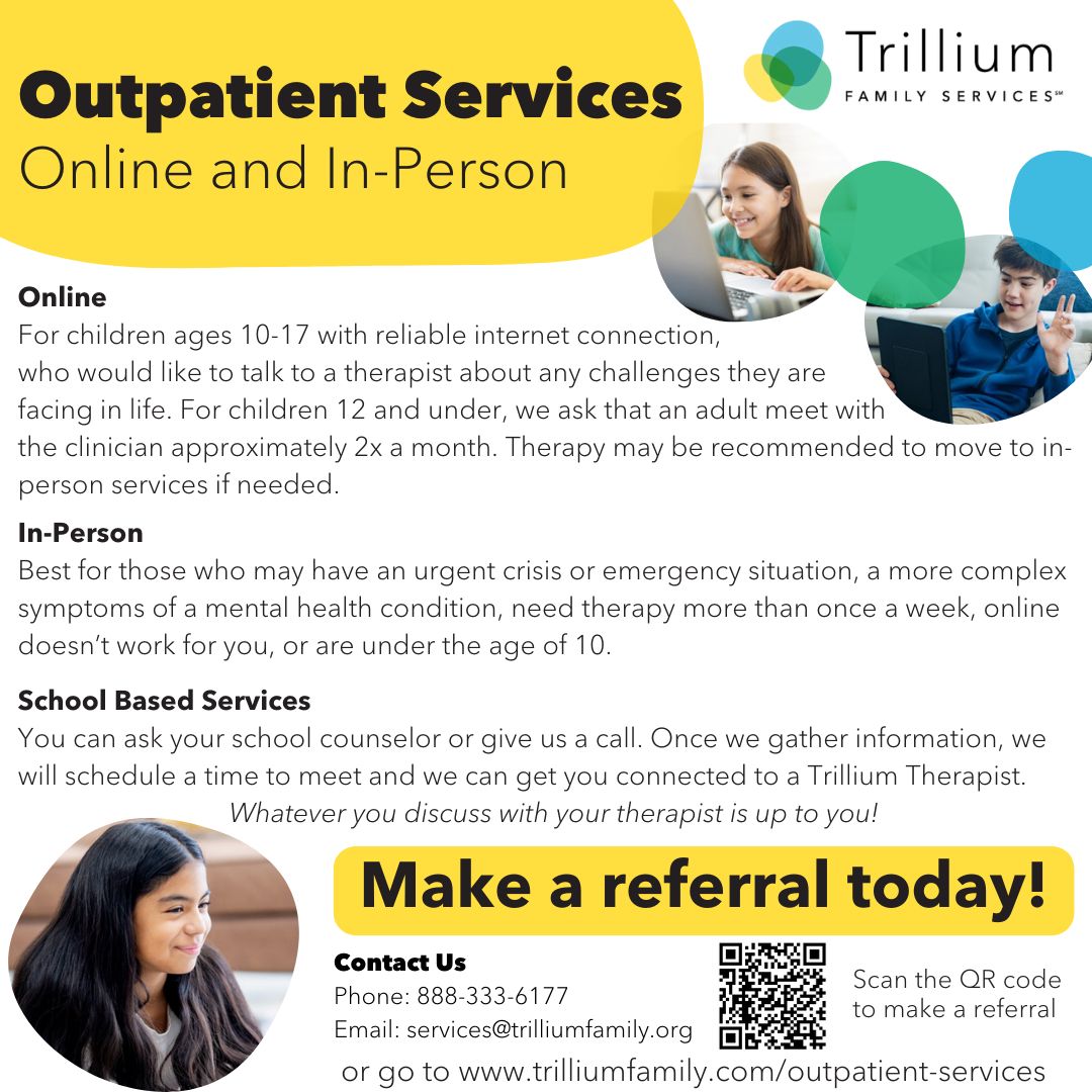 Outpatient Services — Trillium Family Services