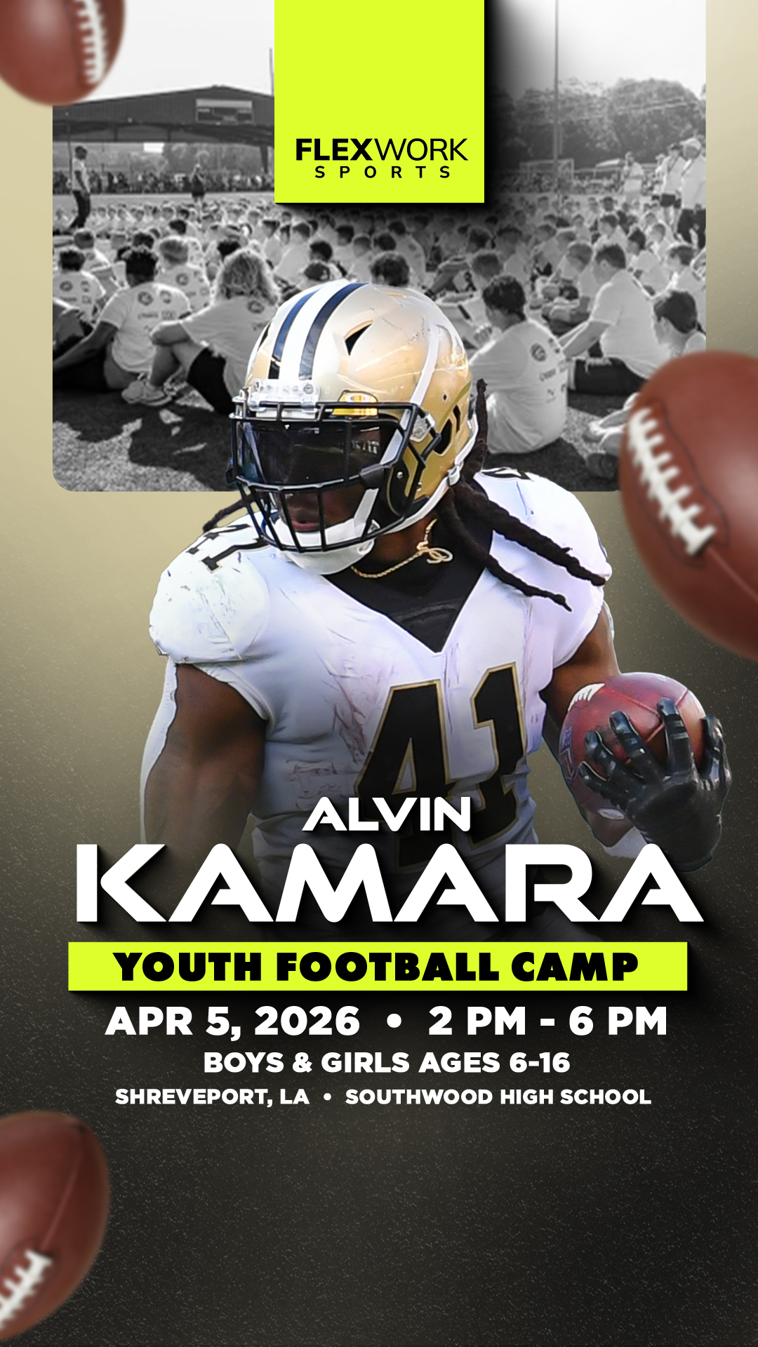 FlexWork Sports Management Sports Lessons ad creative